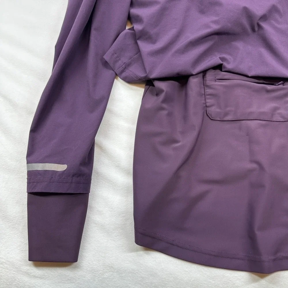 Sweaty Betty London Purple Hooded Lightweight Jacket Size S‎ Thumbholes